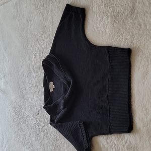 Antsy size M Cowl Neck Short Sleeve Sweater